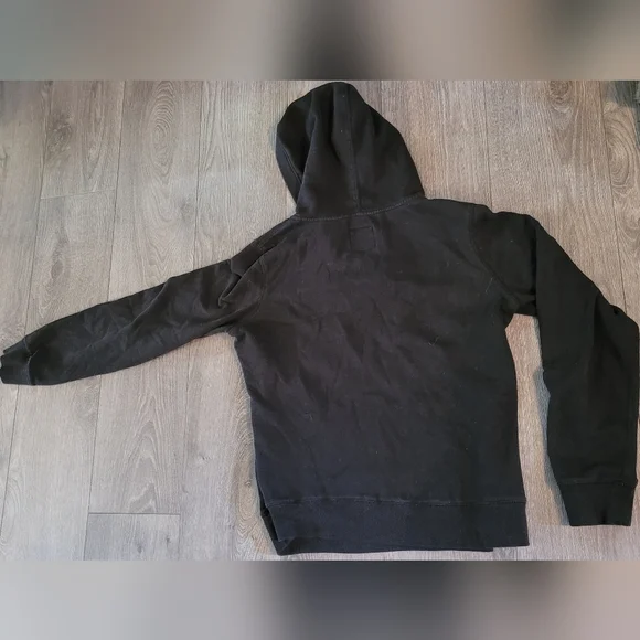 Fox Black and Turquoise V-Neck Hoodie - Picture 3 of 3